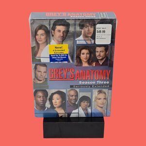 NEW Grey's Anatomy Season Three Seriously Extended DVD Box Set w/Bonus Features